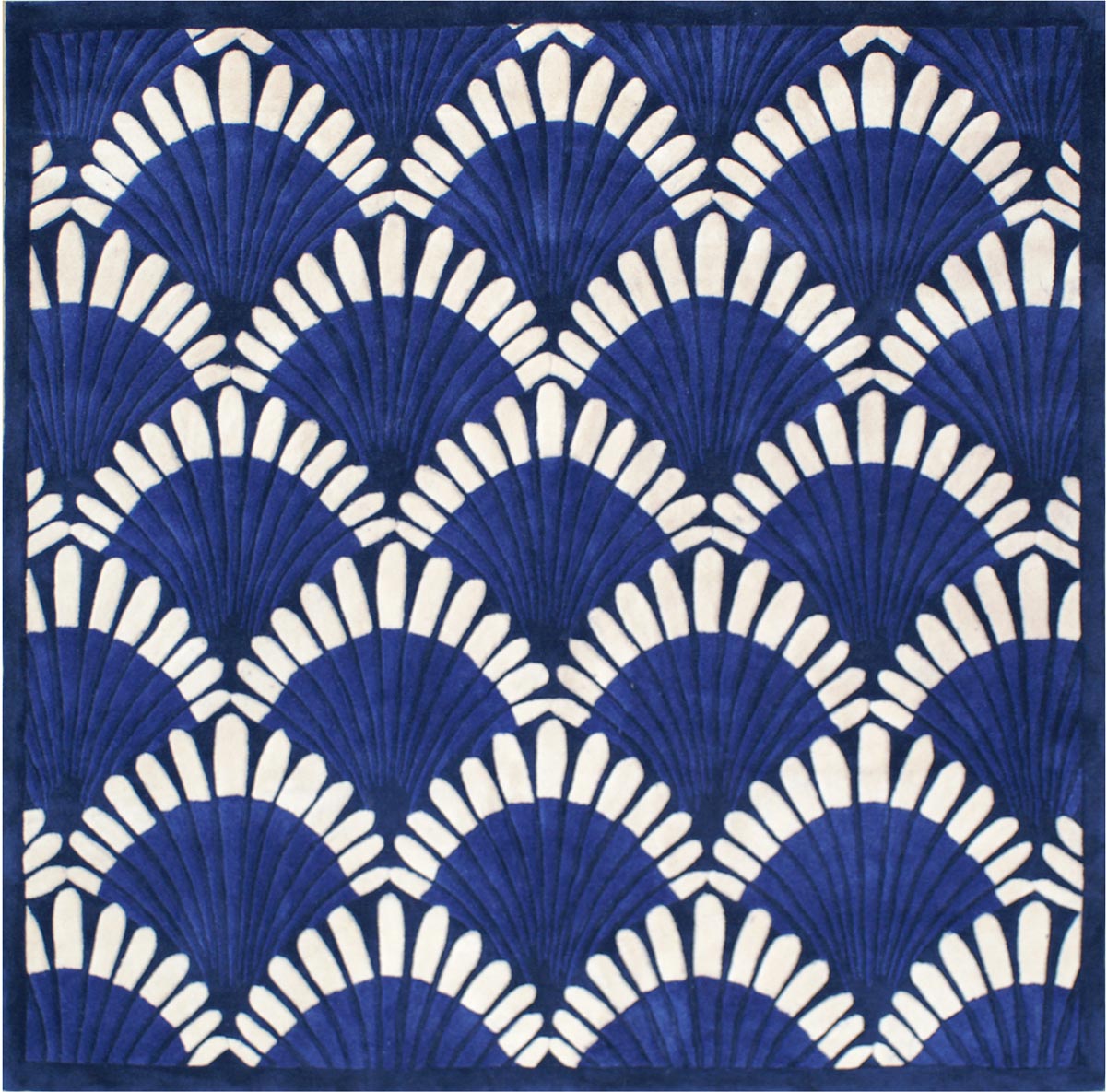  Beach Rugs: SHELLS NOUVEAU 
 AT072NY / Square / Navy / Acrylic 